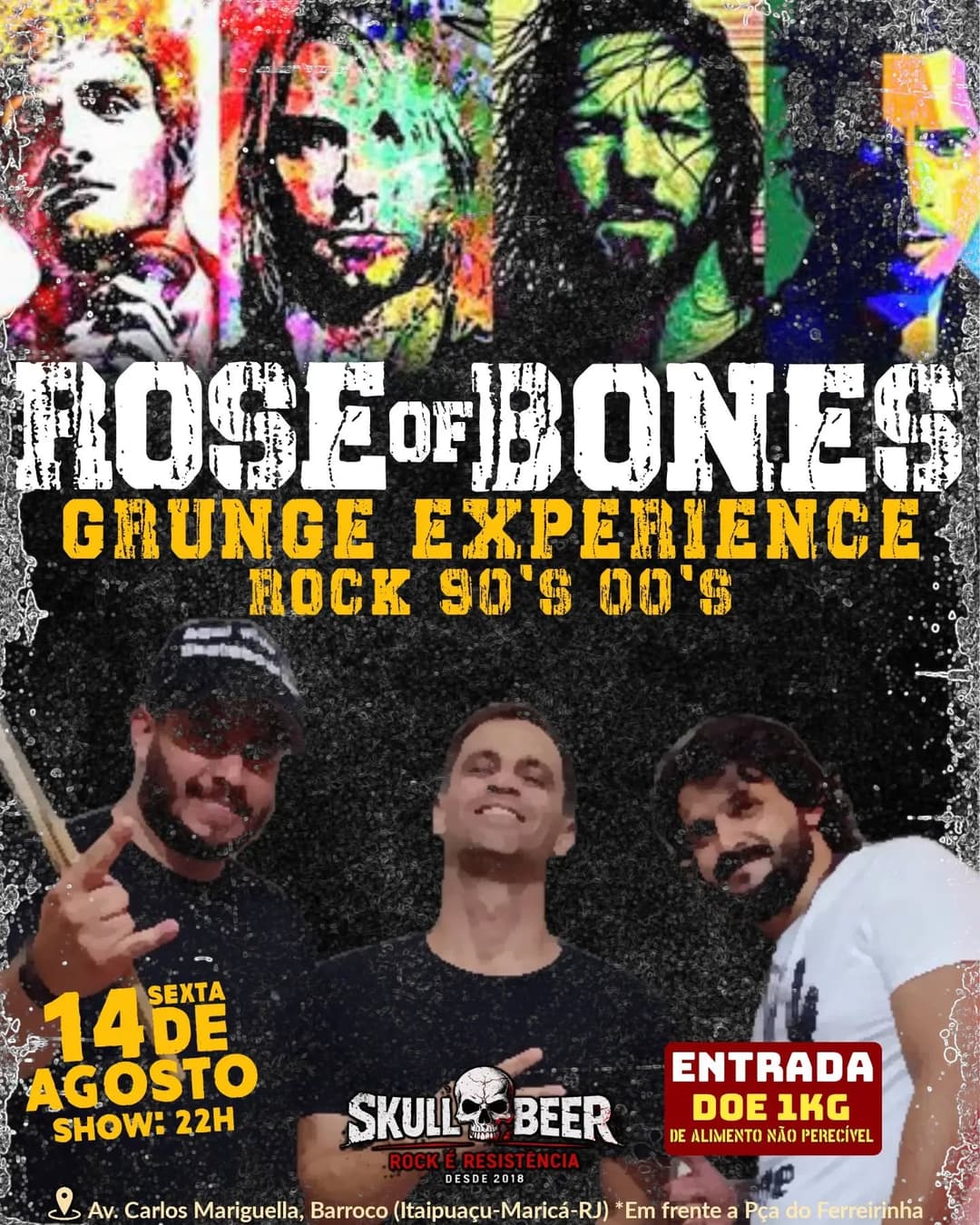 Flyer de Rose Of Bones