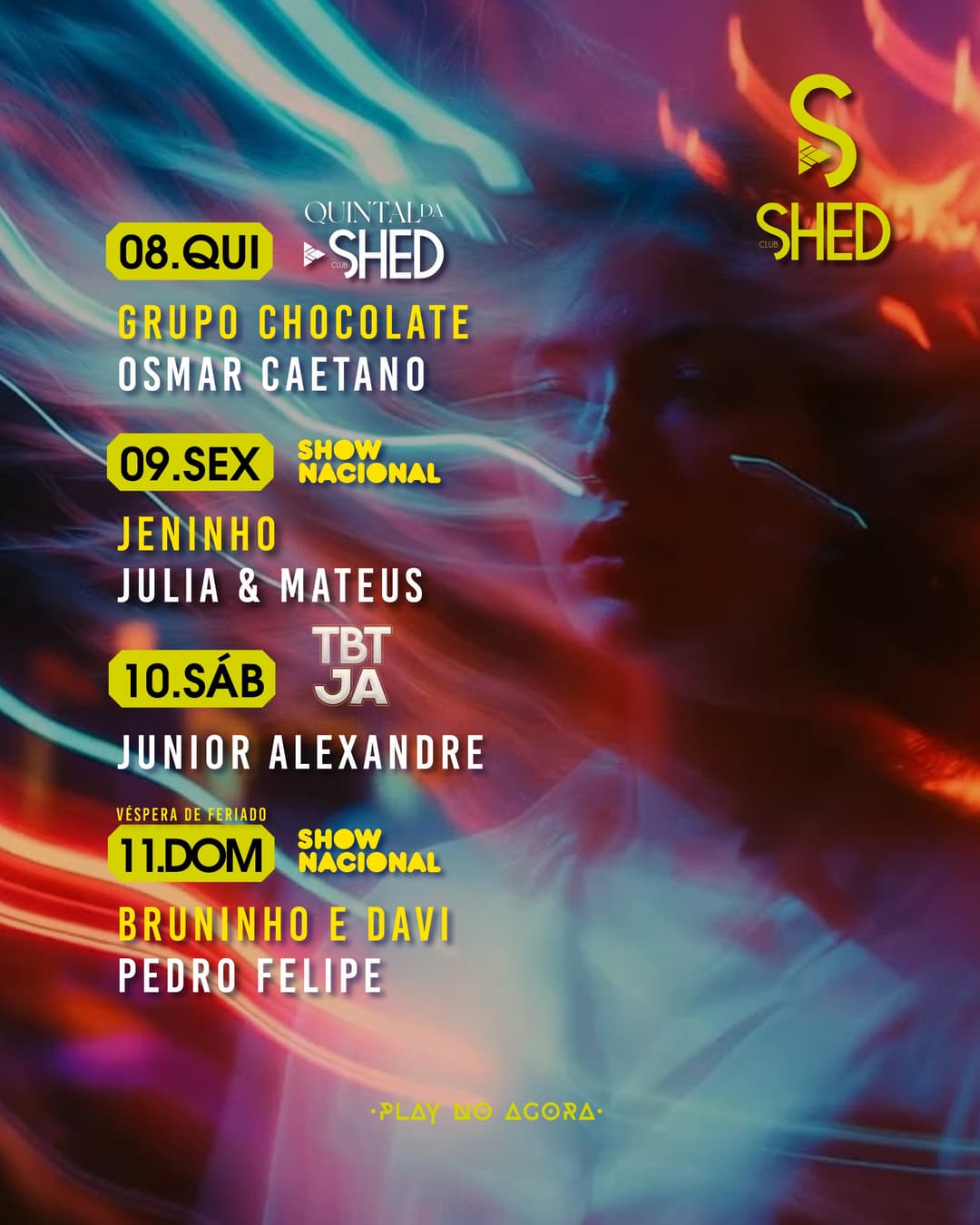 Flyer de Jeninho e Júlia e Mateus