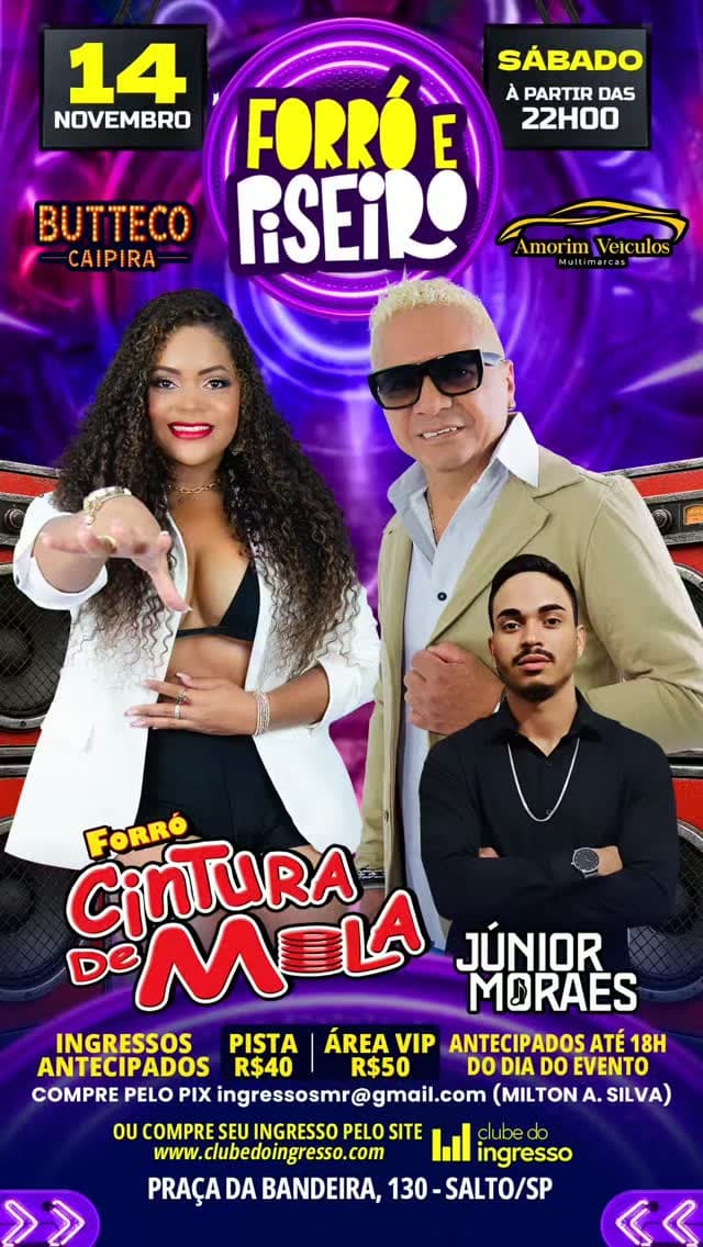 Flyer de Júnior Moraes