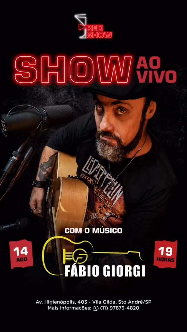 Flyer de Fábio Giorgi