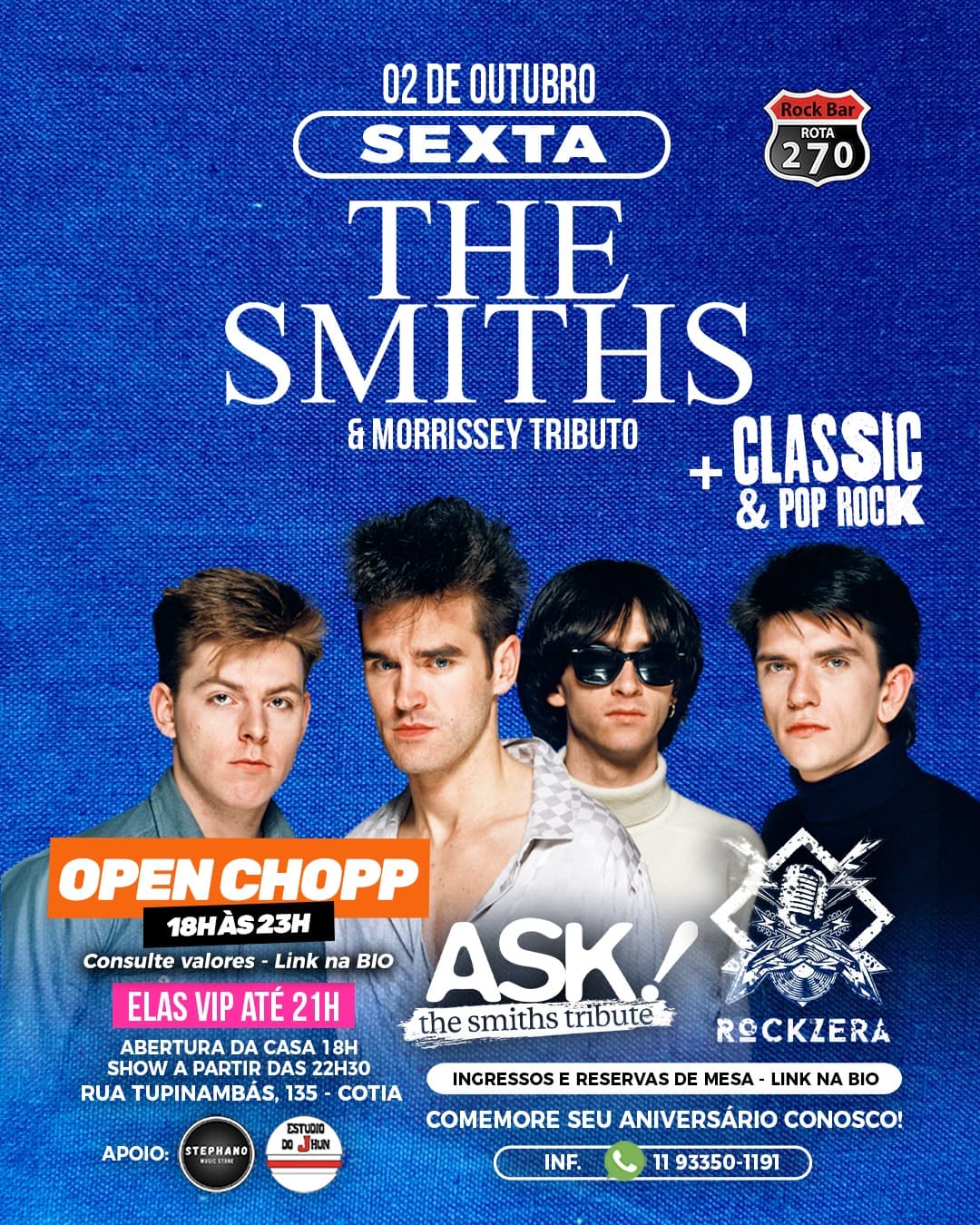 Flyer de The Smiths Cover