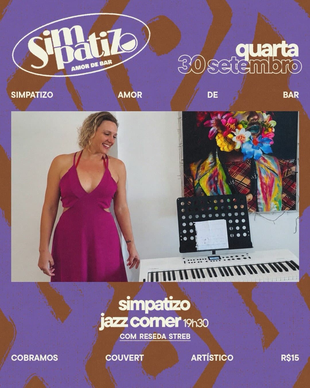 Flyer de Tóri, nordesteinjazz e DJ Gabilônia