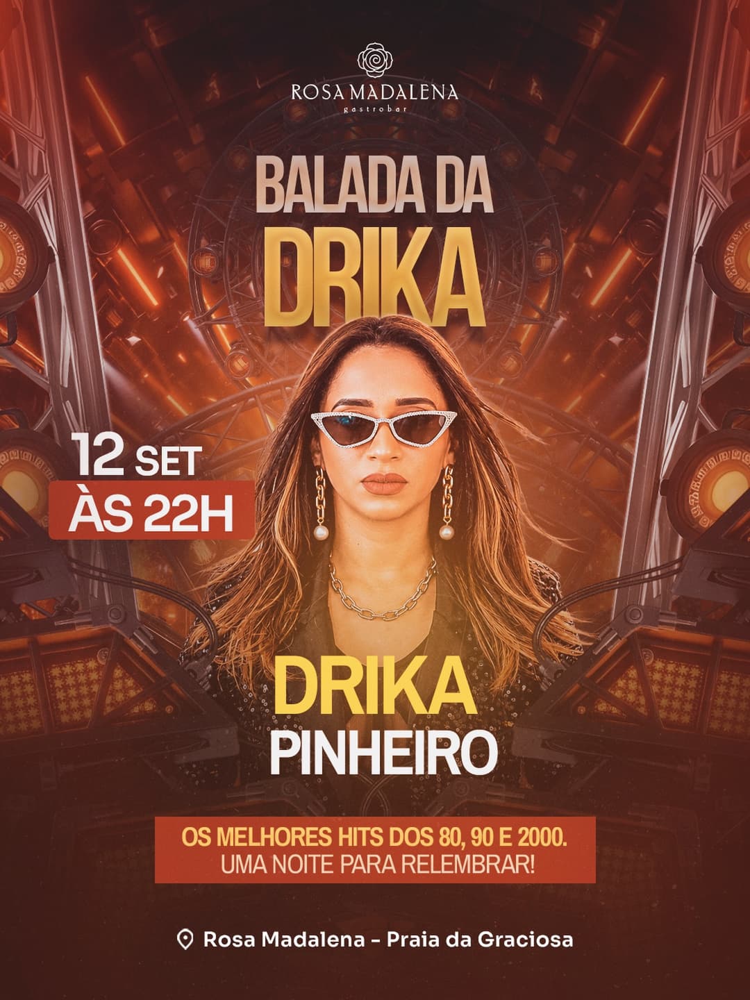 Flyer de Drika Pinheiro
