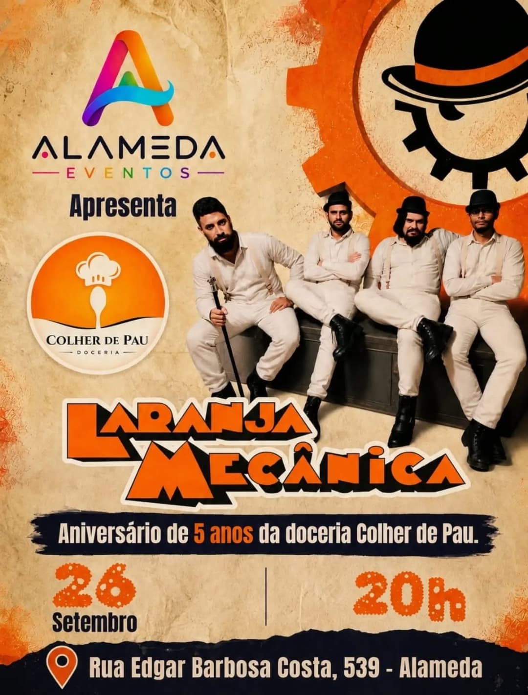 Flyer de Laranja Mecânica
