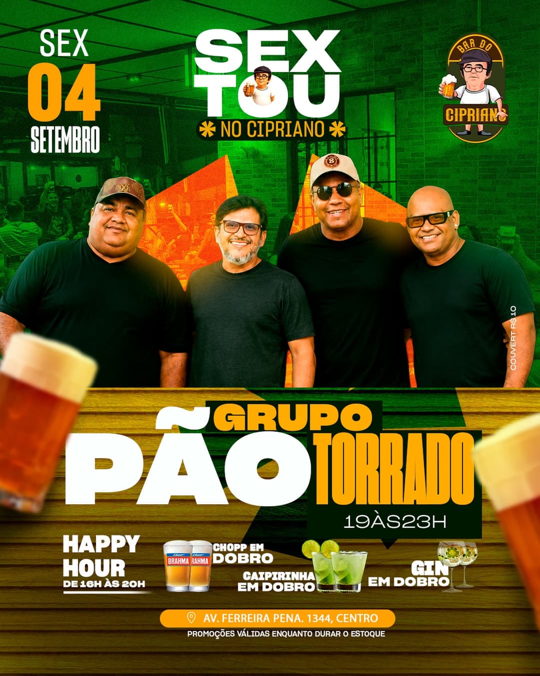 Flyer de Grupo Pão Torrado