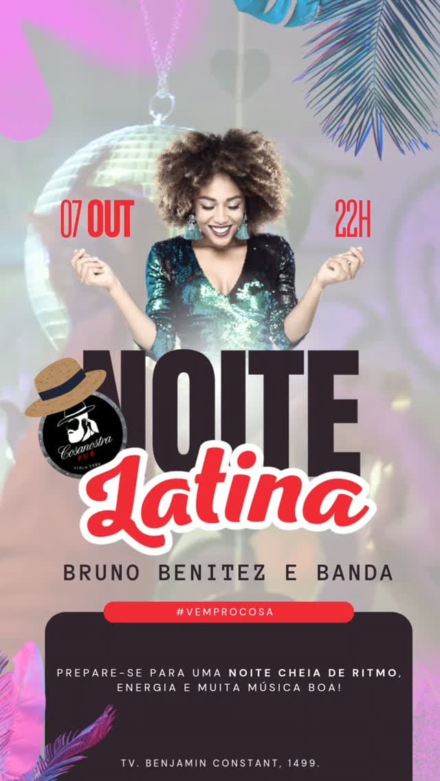 Flyer de Bruno Benitez e Banda