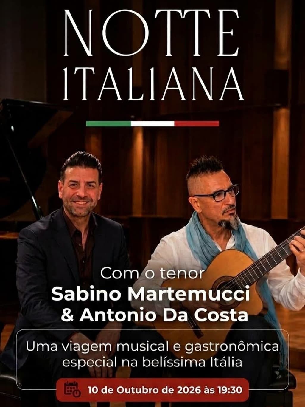 Flyer de Sabino Martemucci e Antonio Da Costa