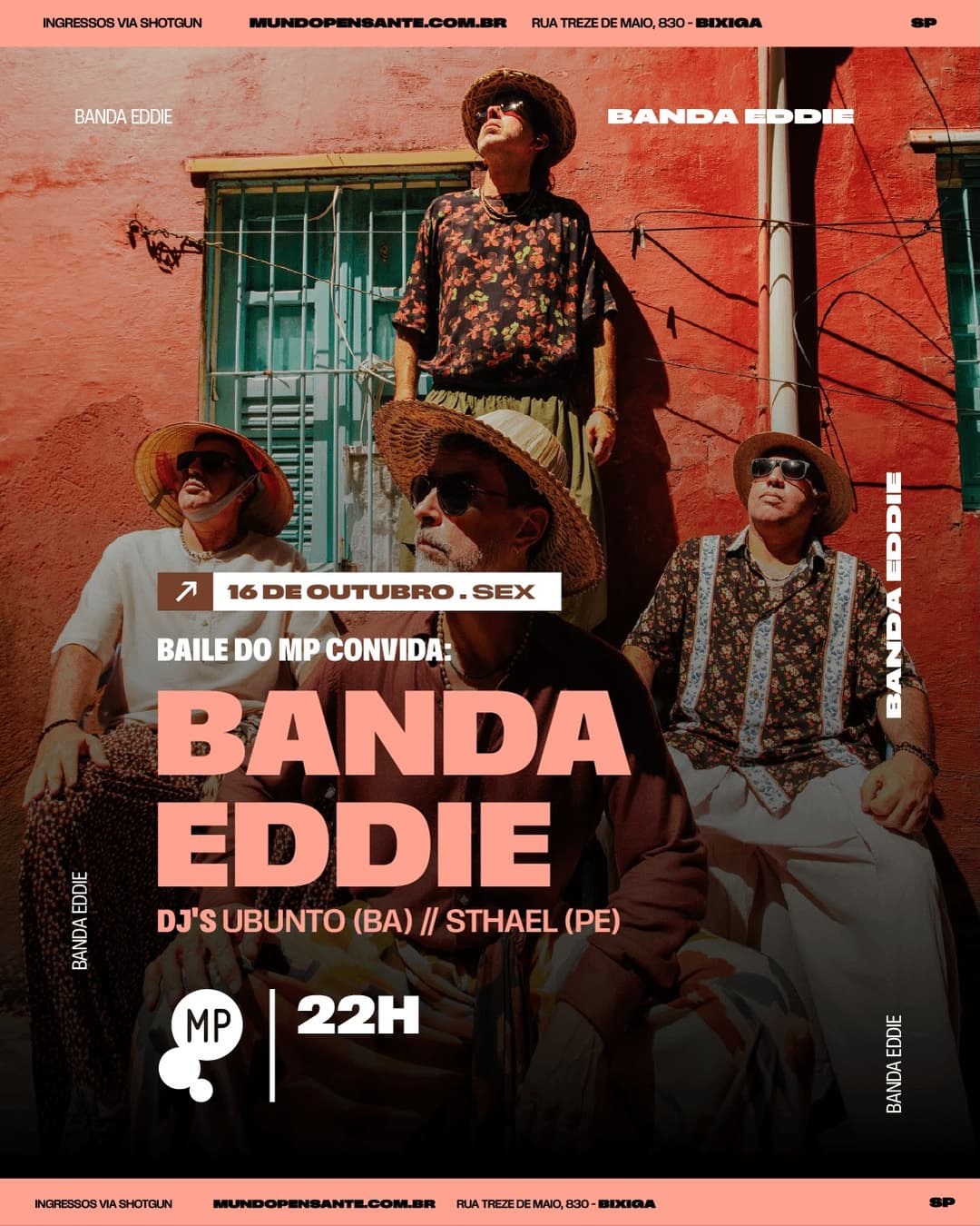Flyer de Baile do MP e Eddie Original