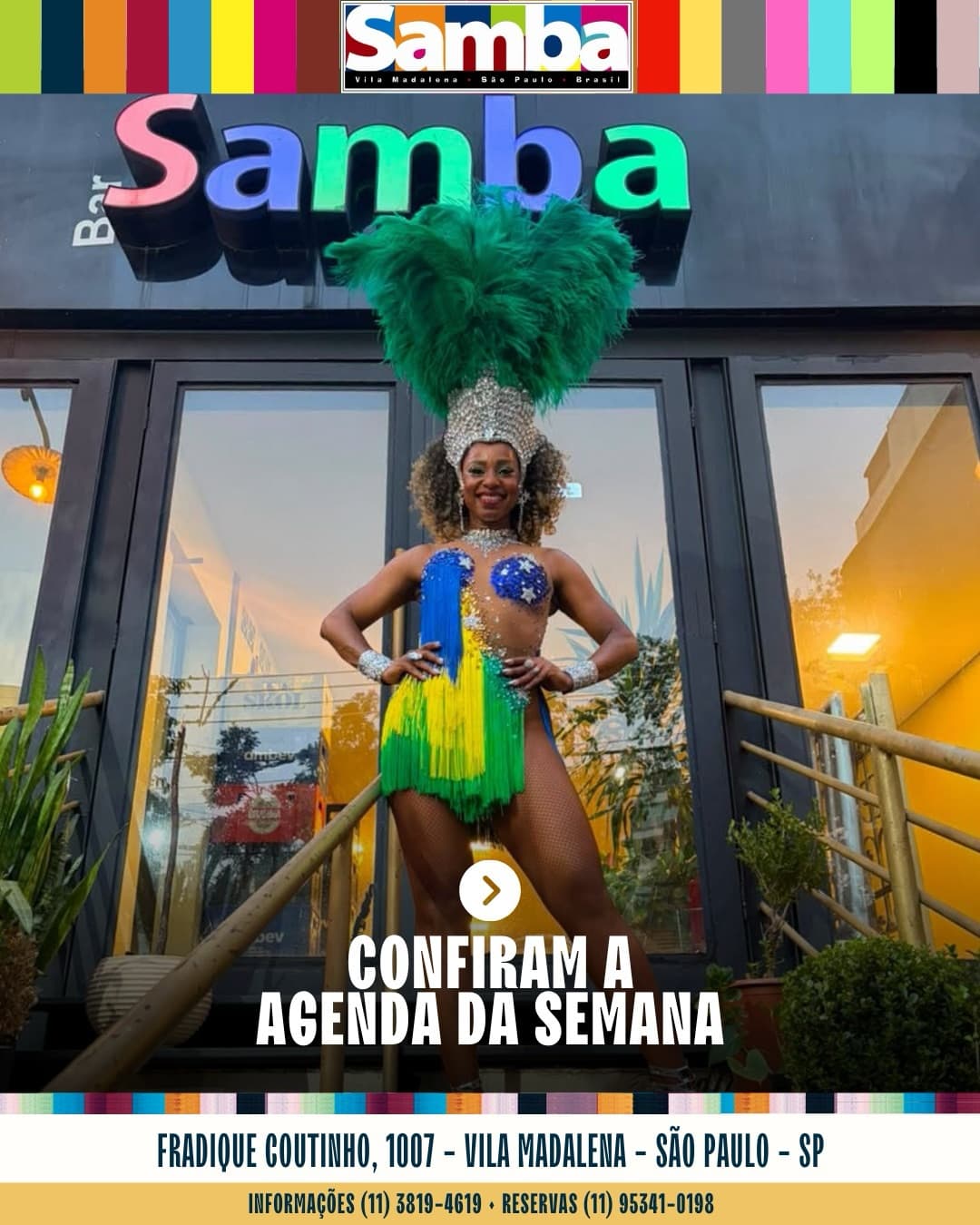 Flyer de Grupo Samba Bar e Bateria do Mestre Zoinho