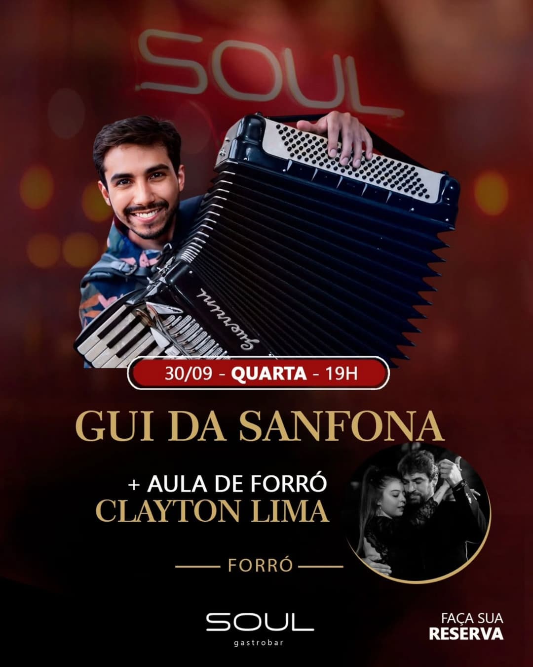 Flyer de Gui da Sanfona Trio