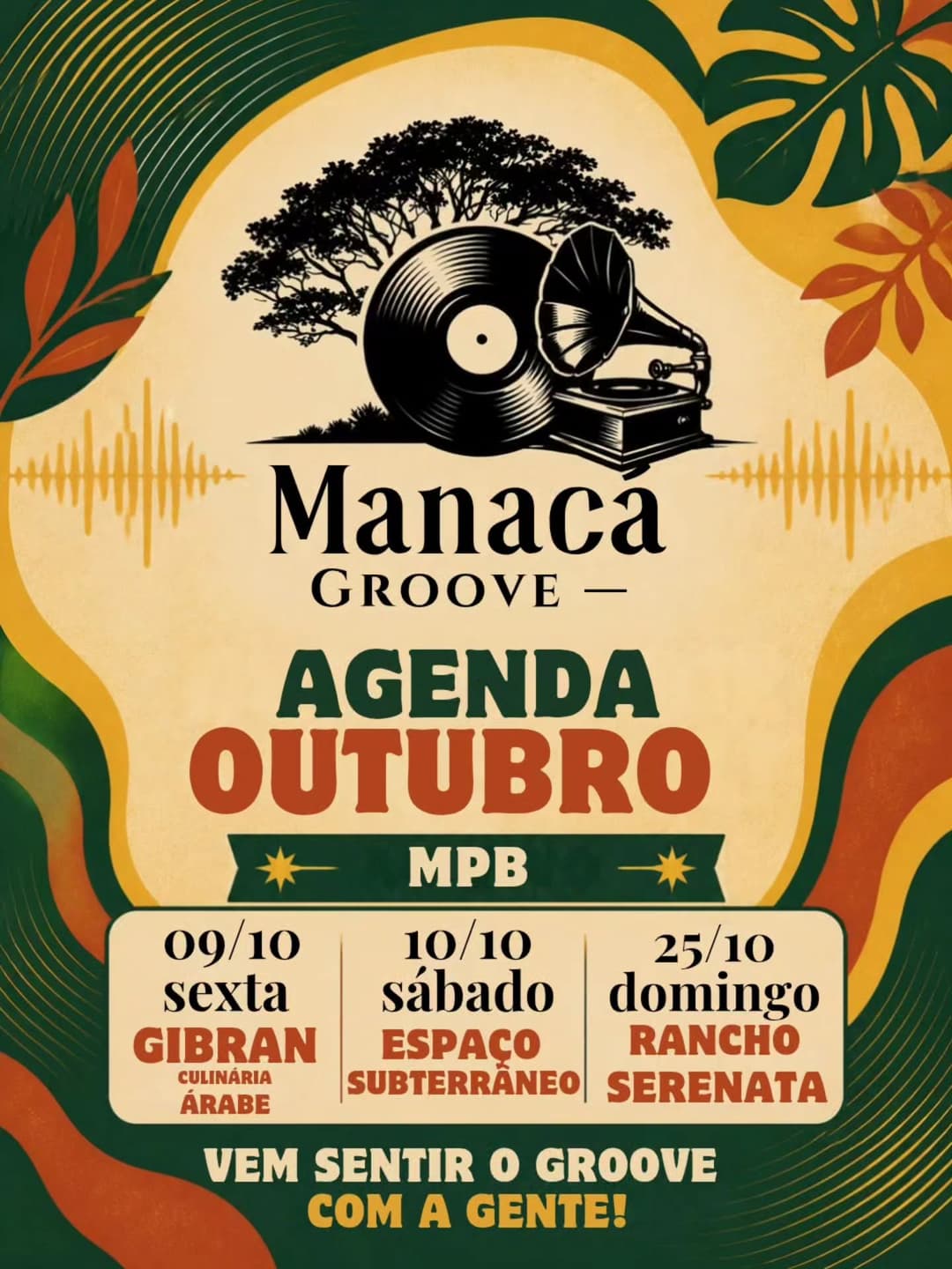 Flyer de Manacá Groove