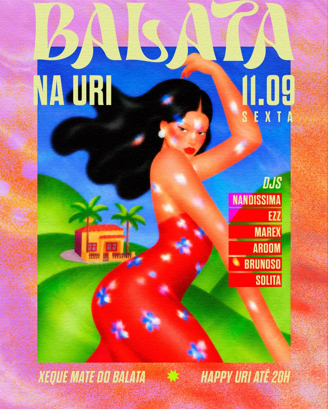 Flyer de Brunoso, Solita Us, nandissima____ e mais 3 artistas