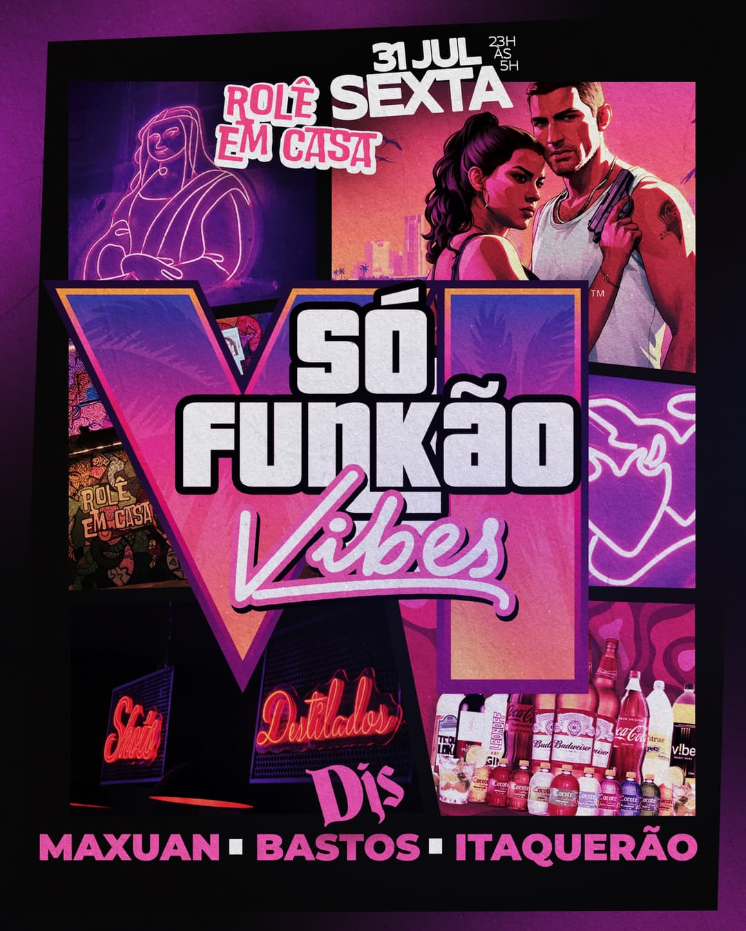 Flyer de Maxuan, Bastos e Itaquerão