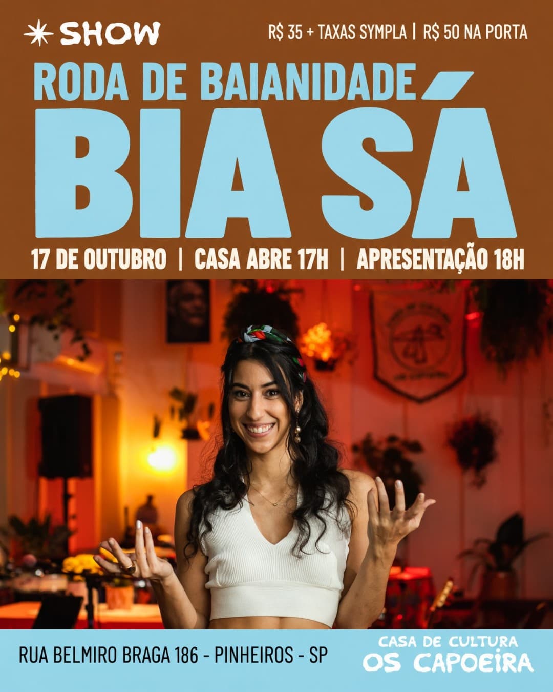 Flyer de Bia Sá