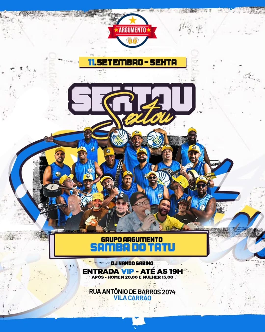 Flyer de Samba do Tatu