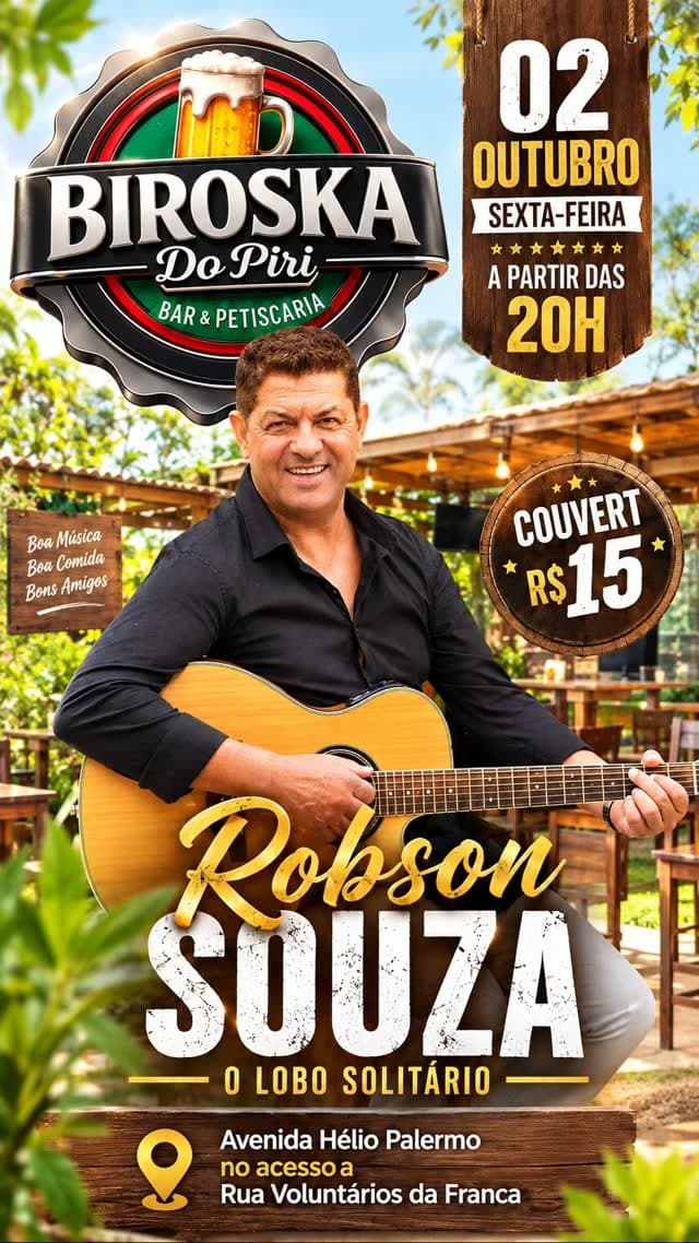Flyer de Robson Souza