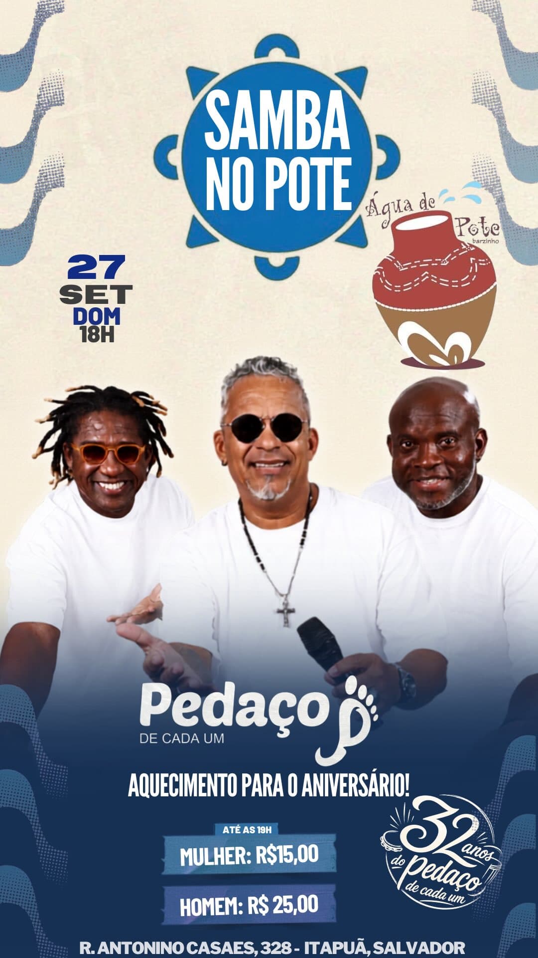 Flyer de Pedaço de Cada Um