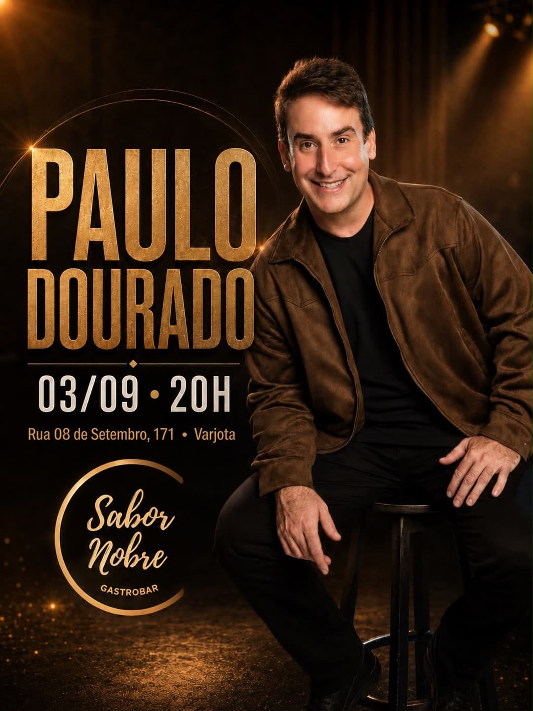 Flyer de Paulo Dourado