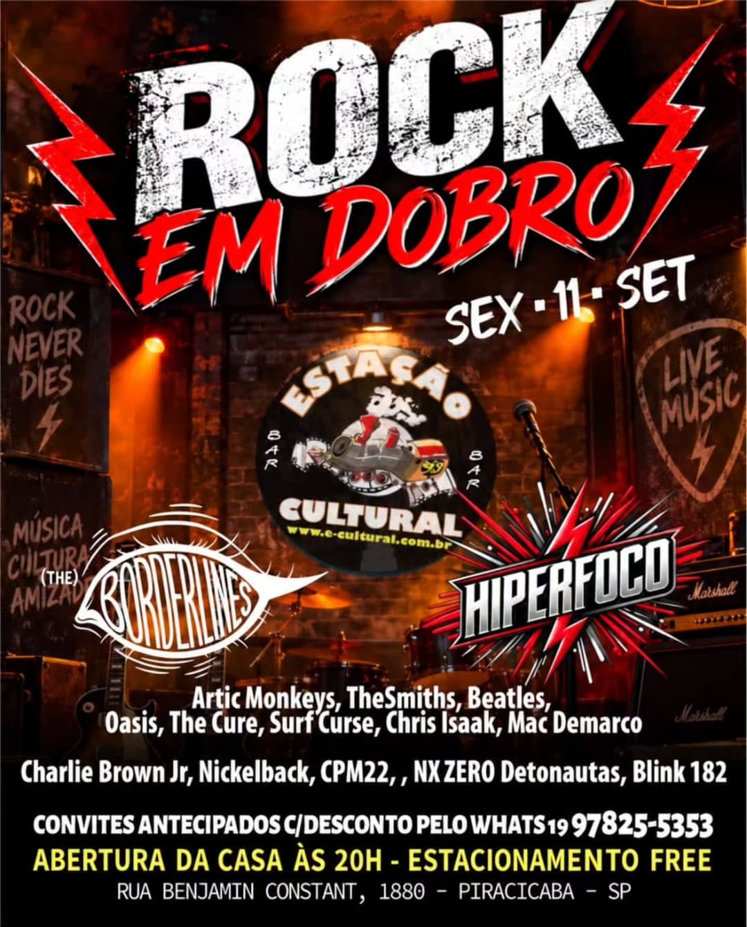Flyer de Hiperfoco e Borderlines