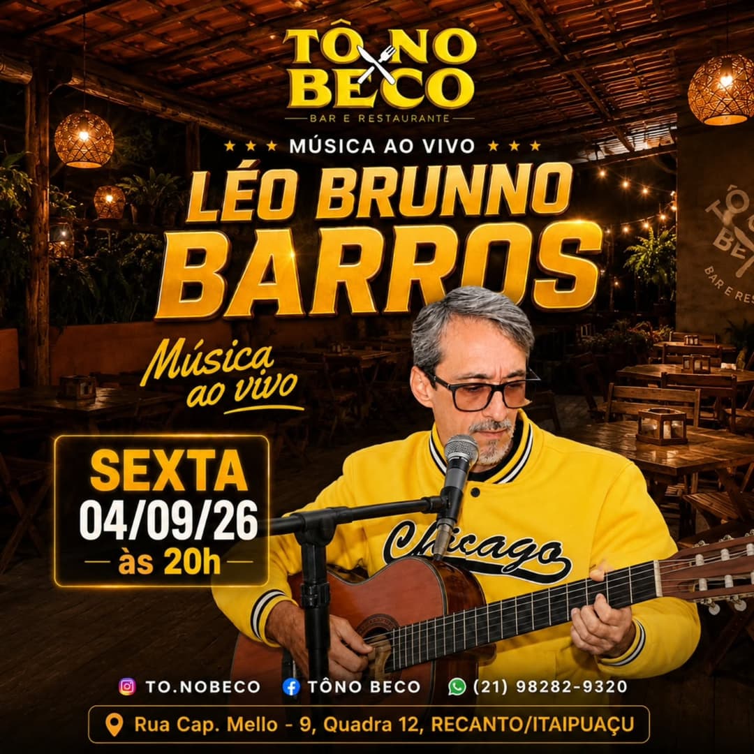 Flyer de Léo Brunno Barros