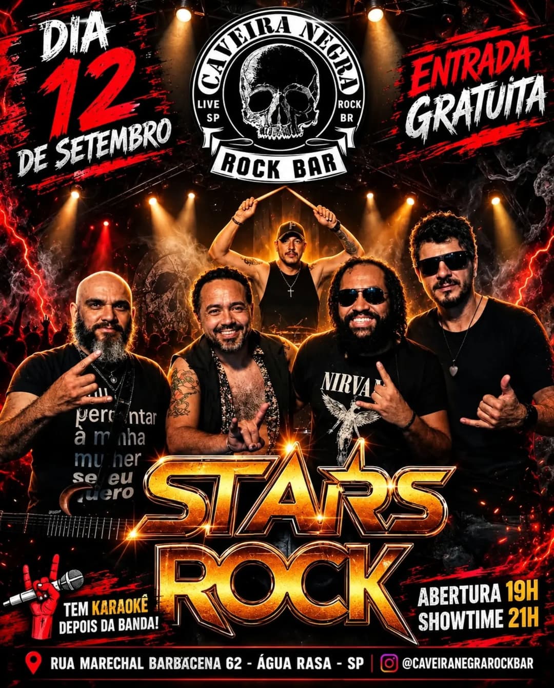 Flyer de Banda Stars Rock