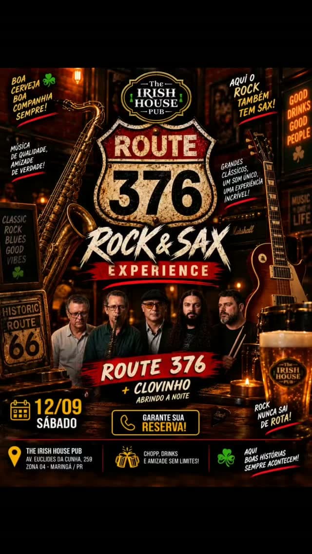 Flyer de Route 376 e Clovinho