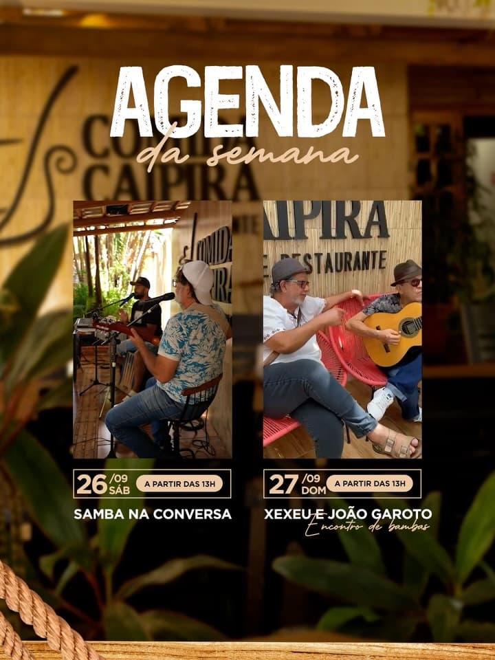 Flyer de Samba na Conversa