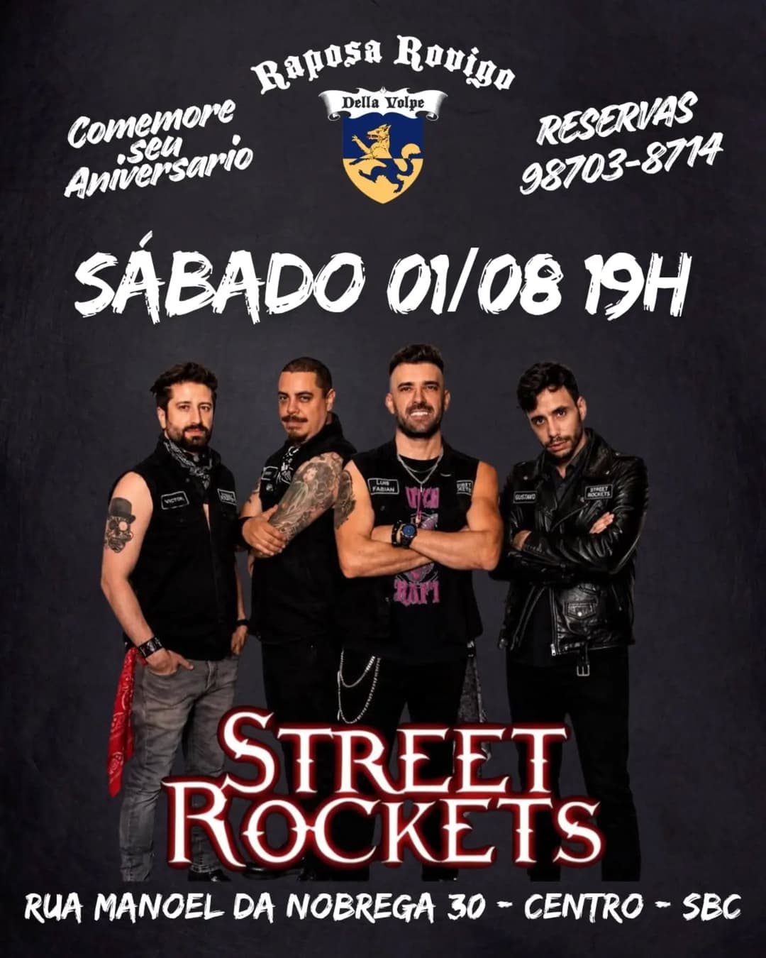 Flyer de Banda Street Rockets