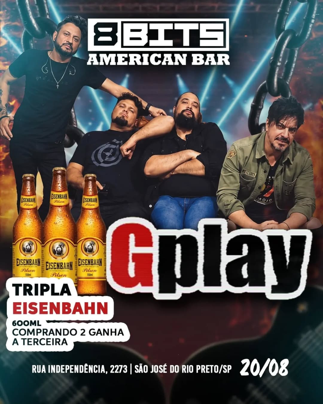 Flyer de Banda Gplay