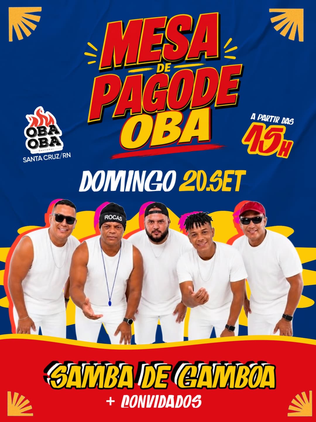 Flyer de Samba de Gamboa