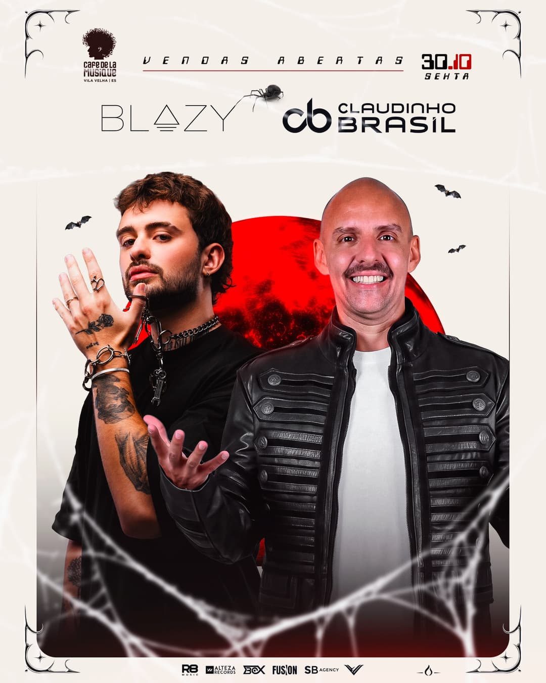 Flyer de blazyhenrique e Claudinho Brasil