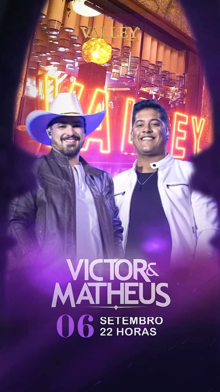 Flyer de Victor e Mateus