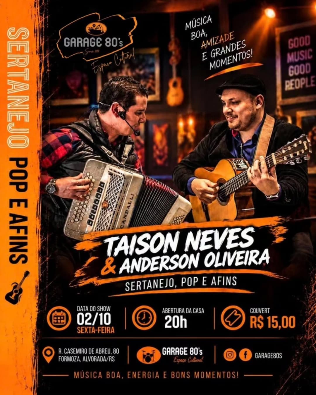 Flyer de Taison Neves & Anderson Oliveira