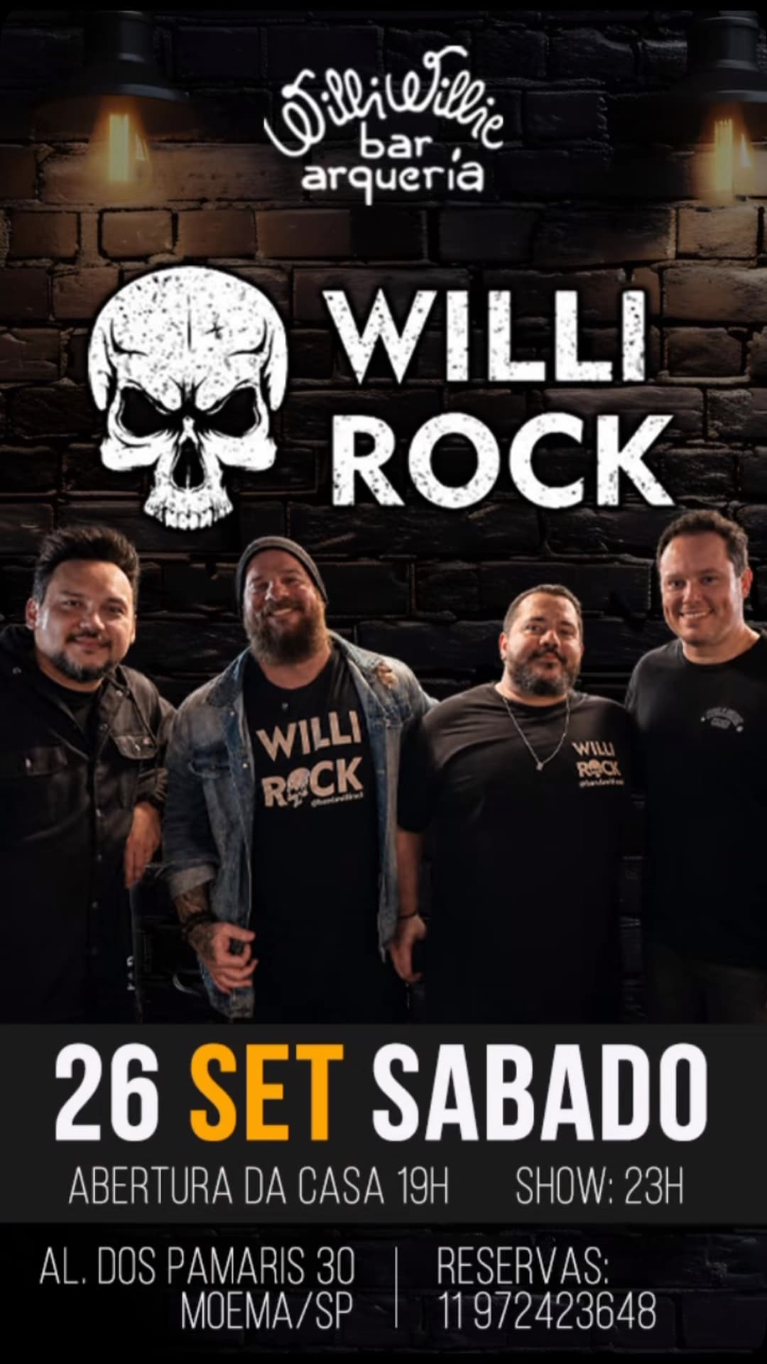 Flyer de Banda Willi Rock
