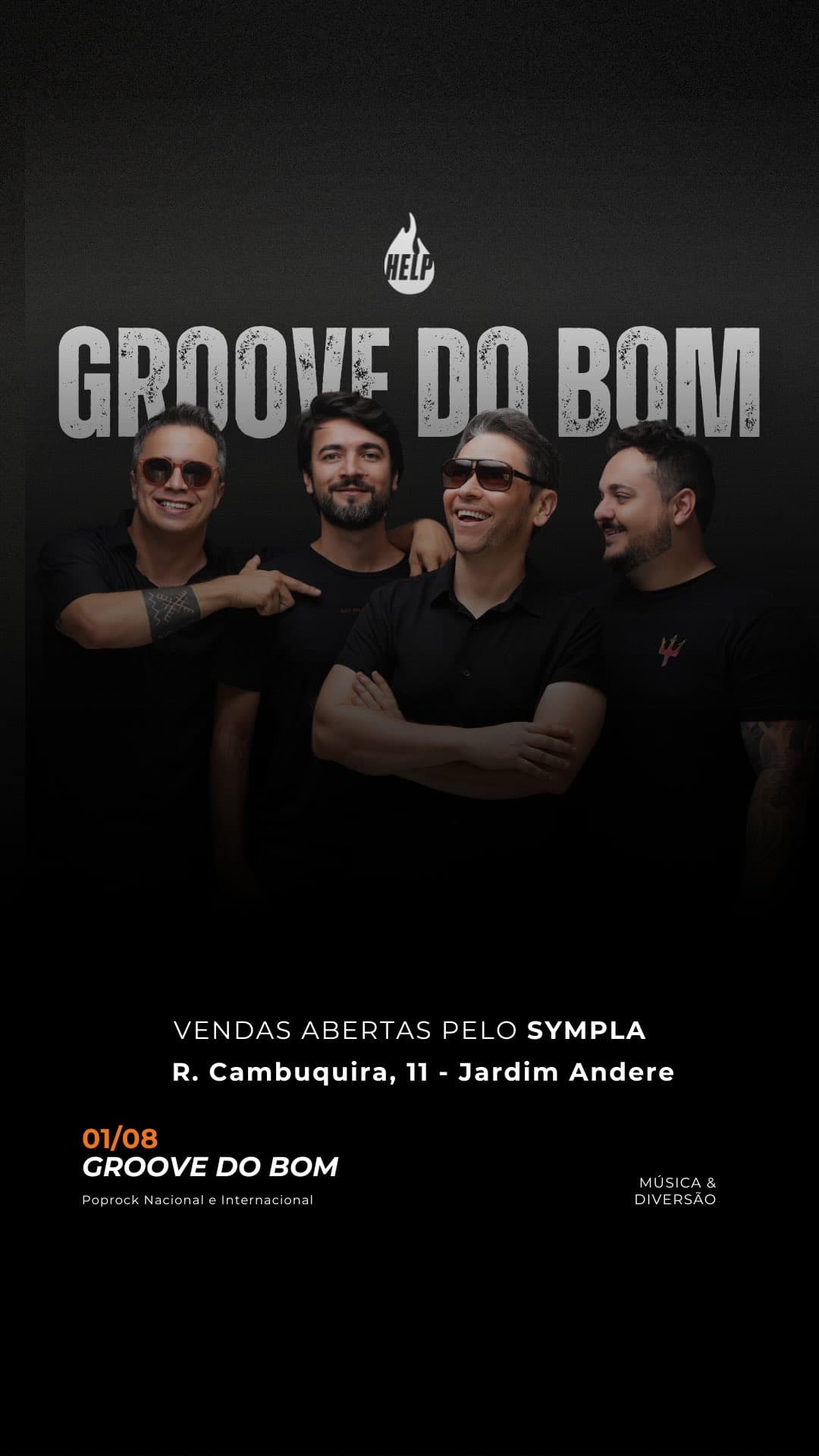 Flyer de Groove do Bom