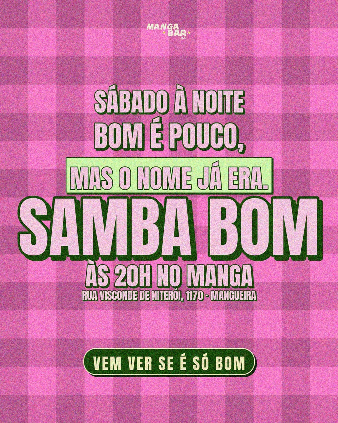 Flyer de Samba Bom