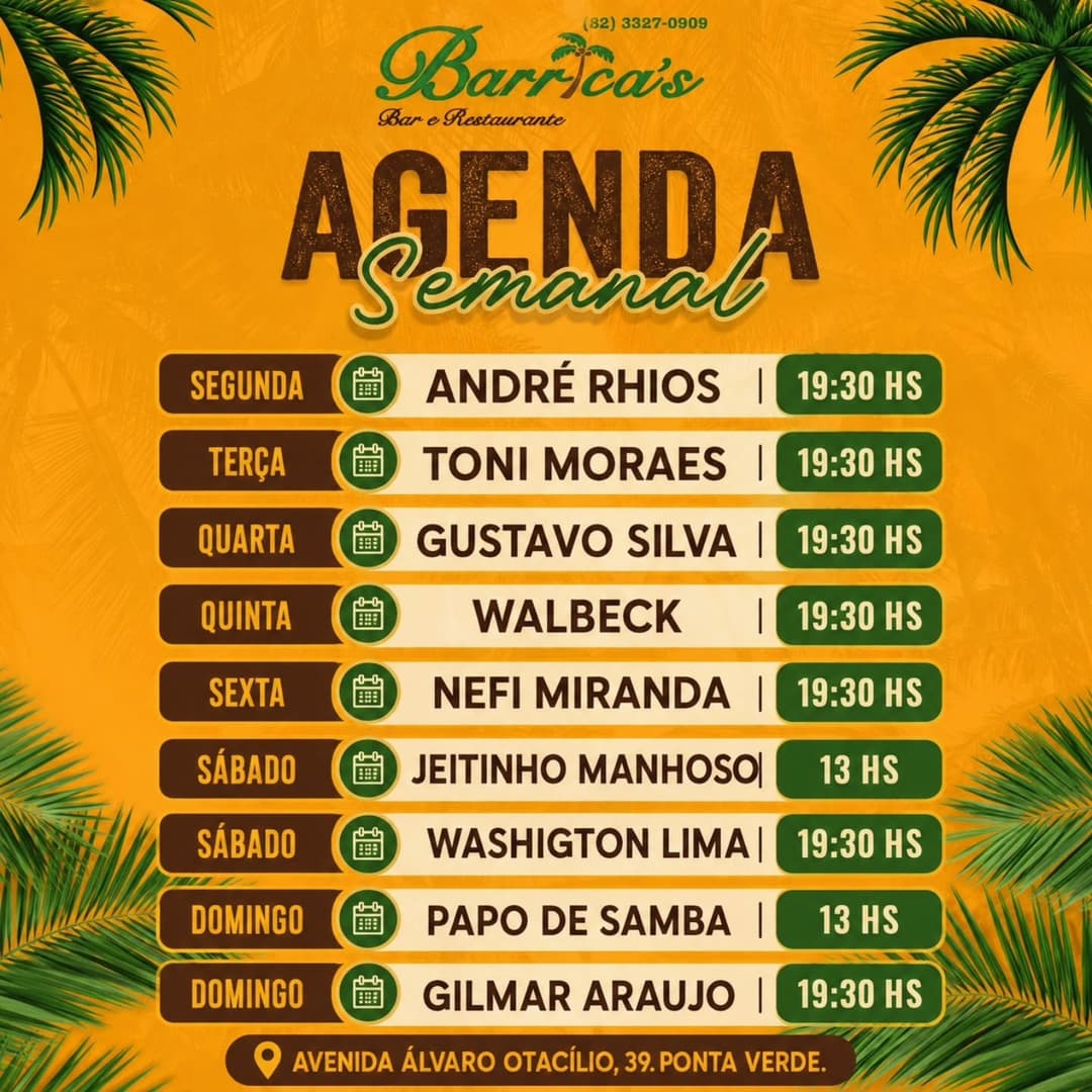 Flyer de Gustavo Silva, André Rhios e mais 10 artistas