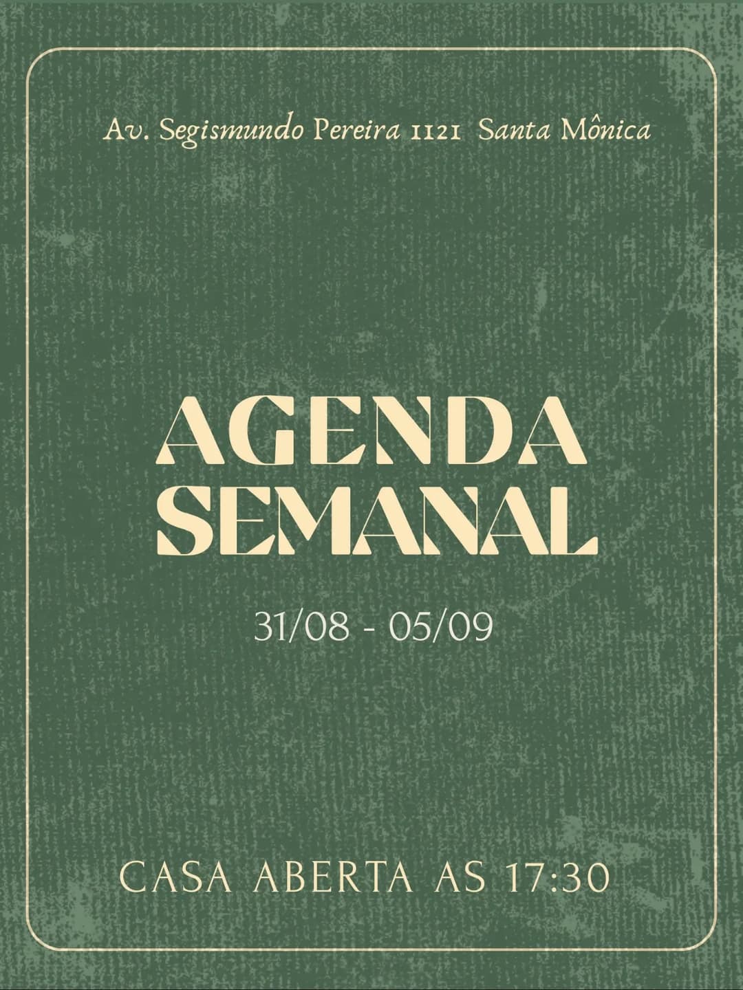 Flyer de Sergio Tolucci e Banda