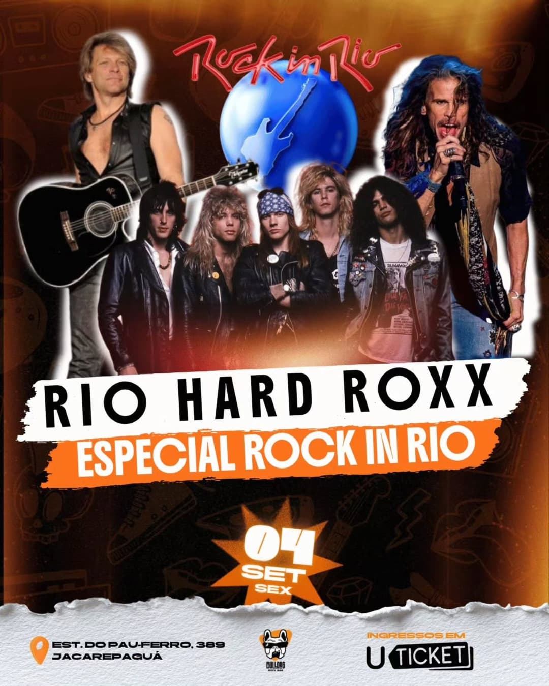 Flyer de Rio Hard Roxx