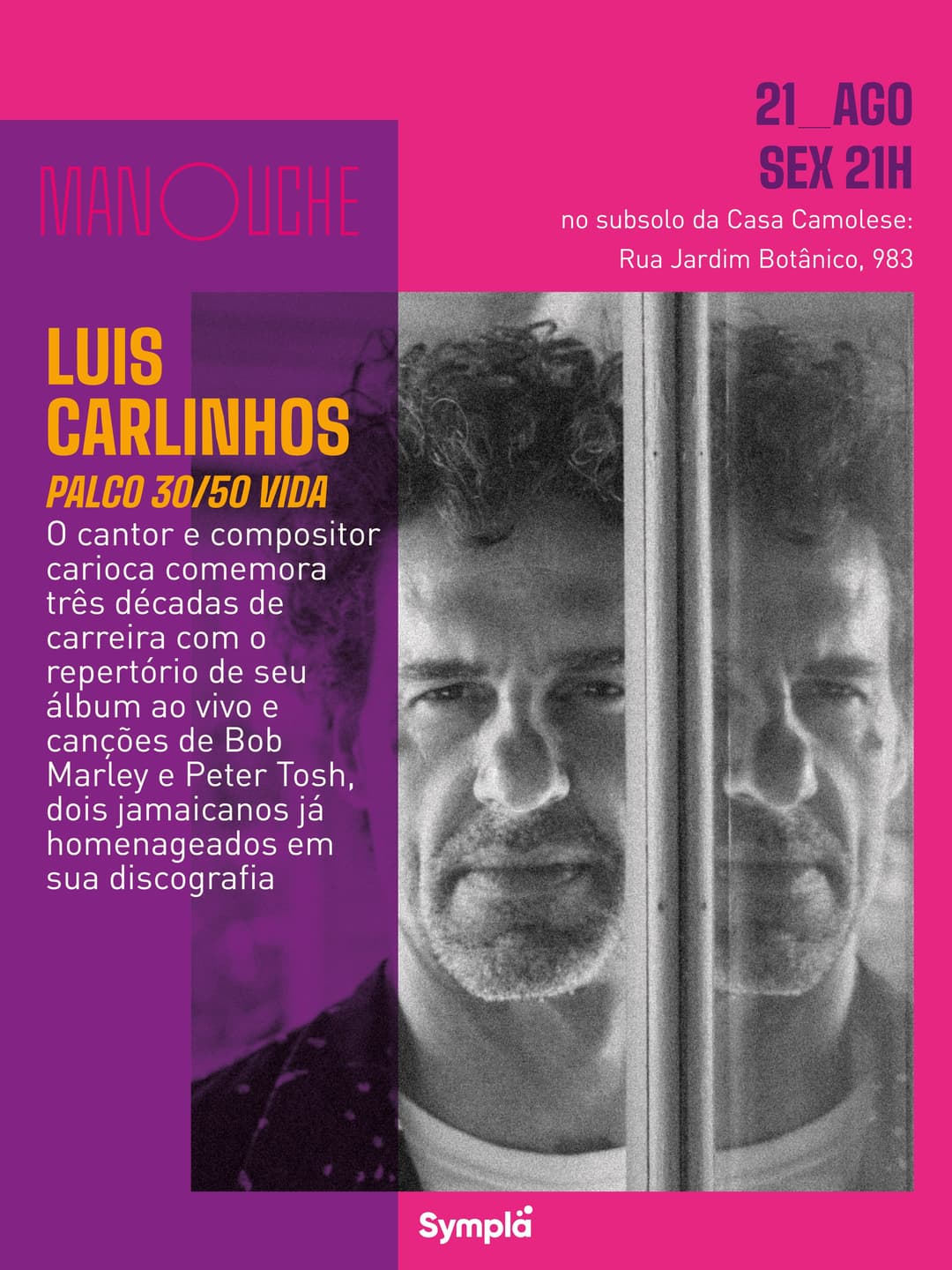 Flyer de Luís Carlinhos