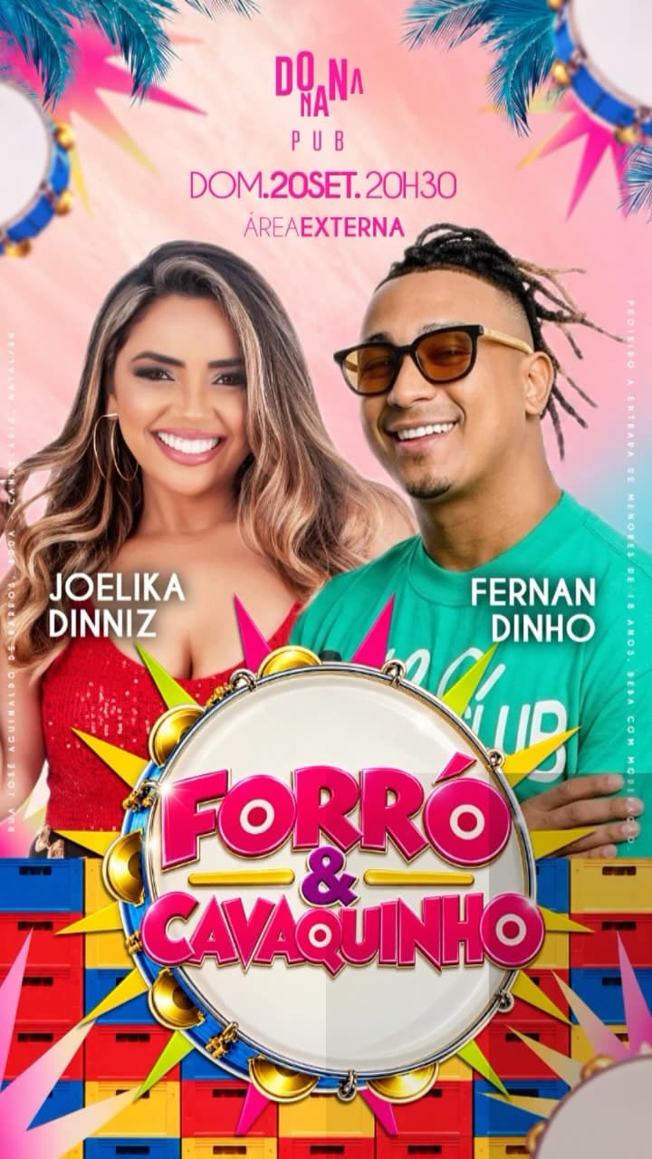 Flyer de Joélika Dinniz e Fernandinho