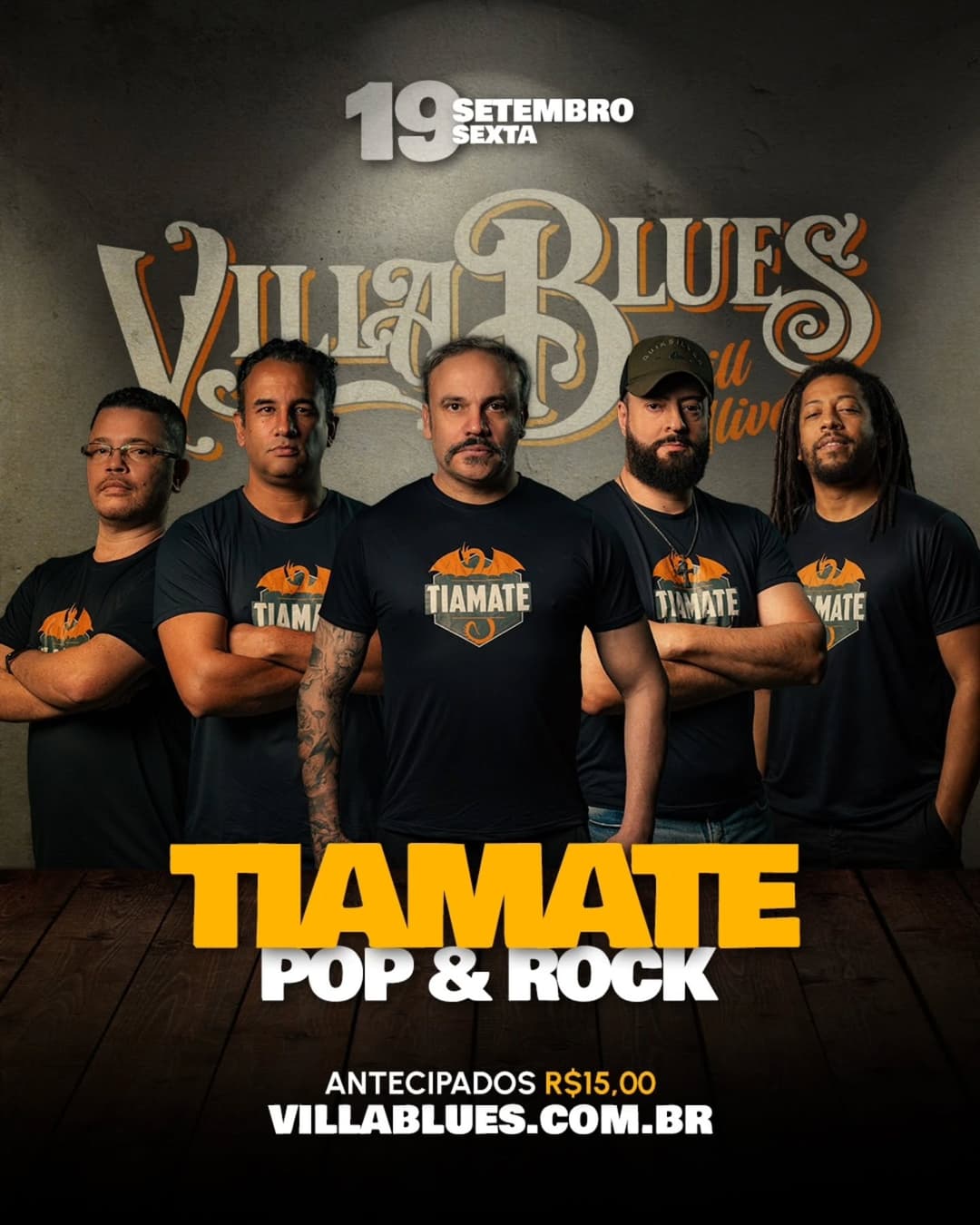 Flyer de Banda Tiamate