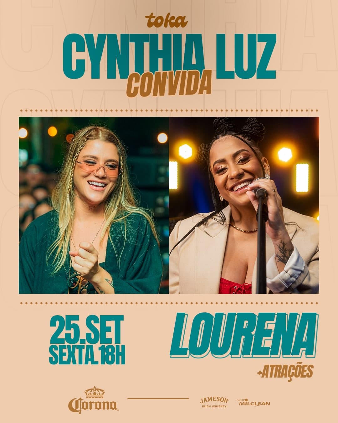 Flyer de Cyss Luz e Lourena