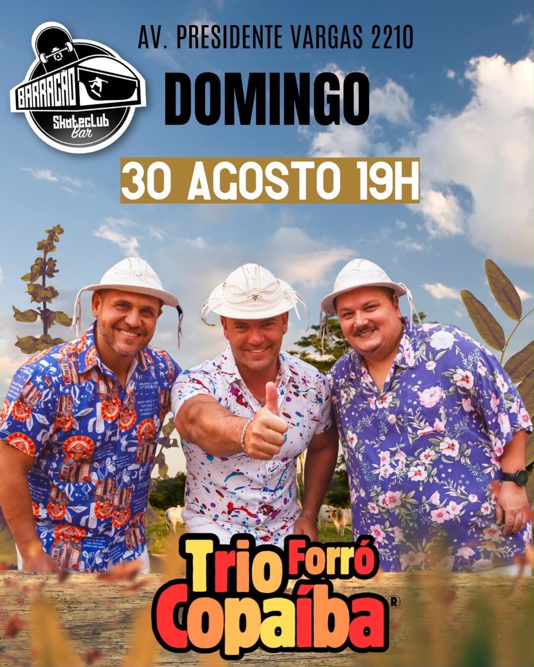 Flyer de Trio Forró Copaiba