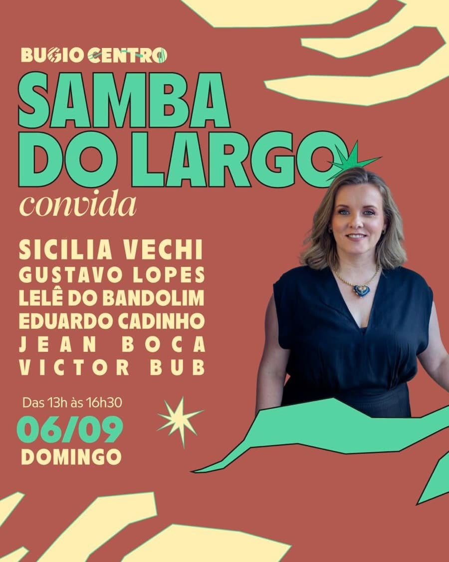 Flyer de Samba do Largo e Sicilia Vechi
