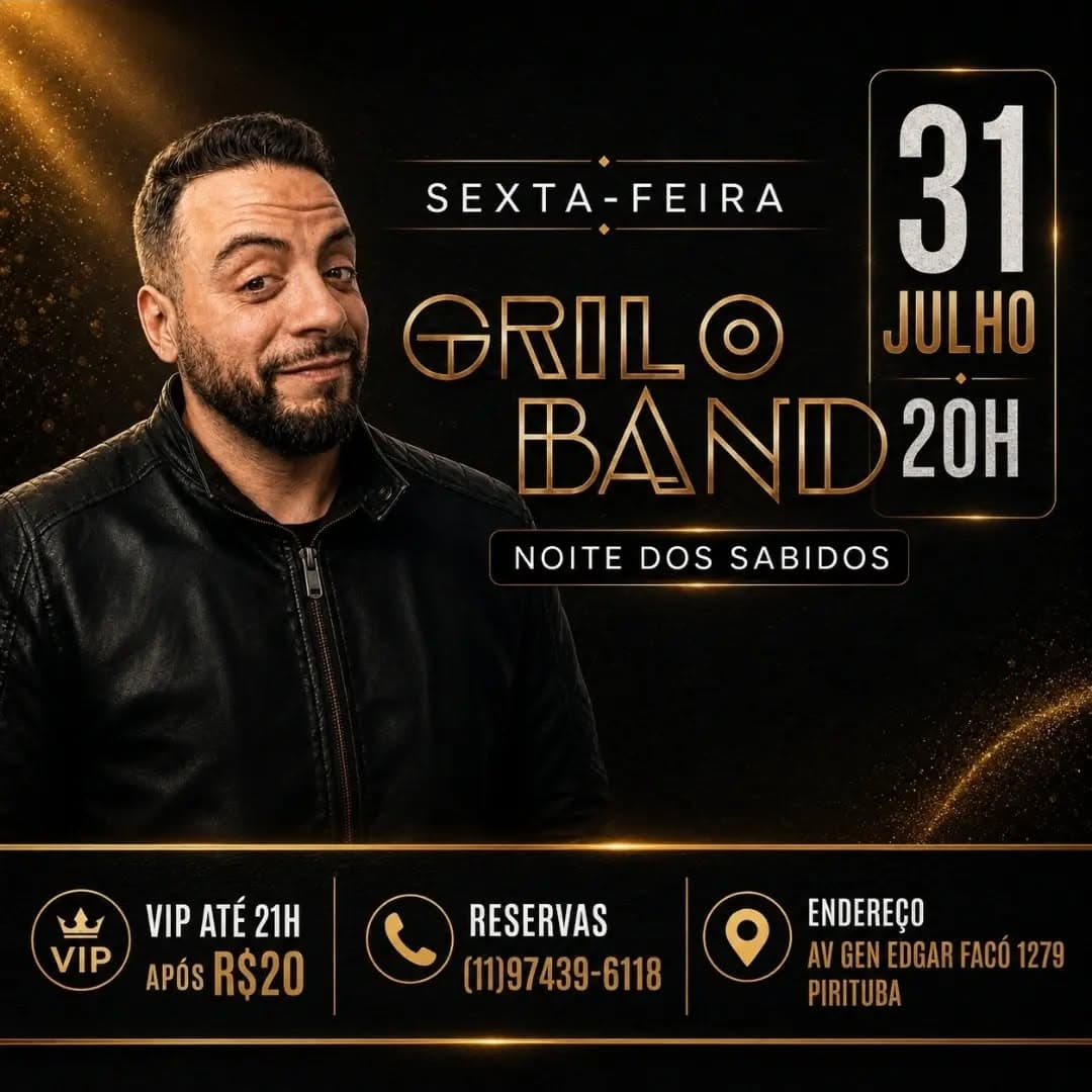 Flyer de Grilo Band