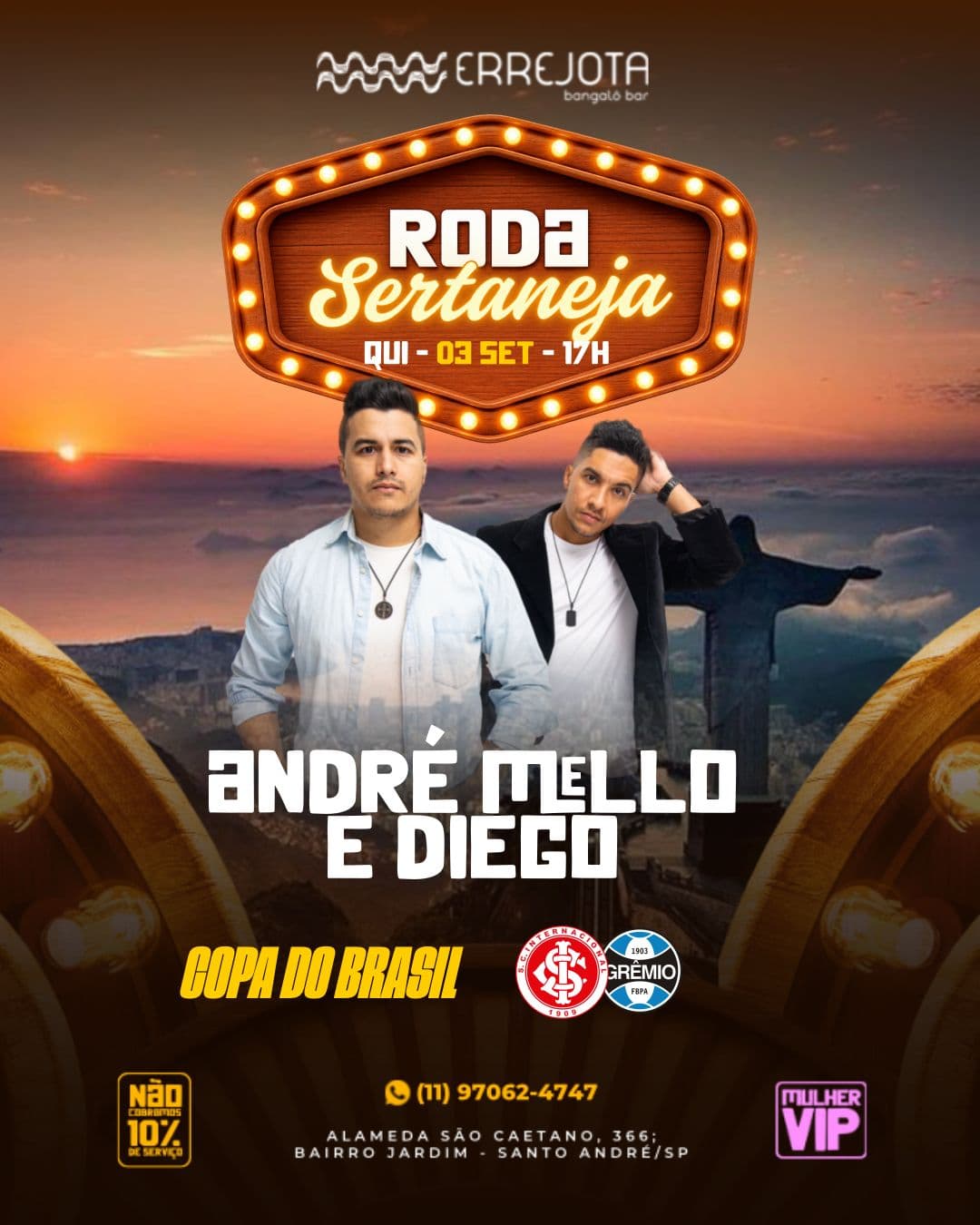 Flyer de André Mello & Diego