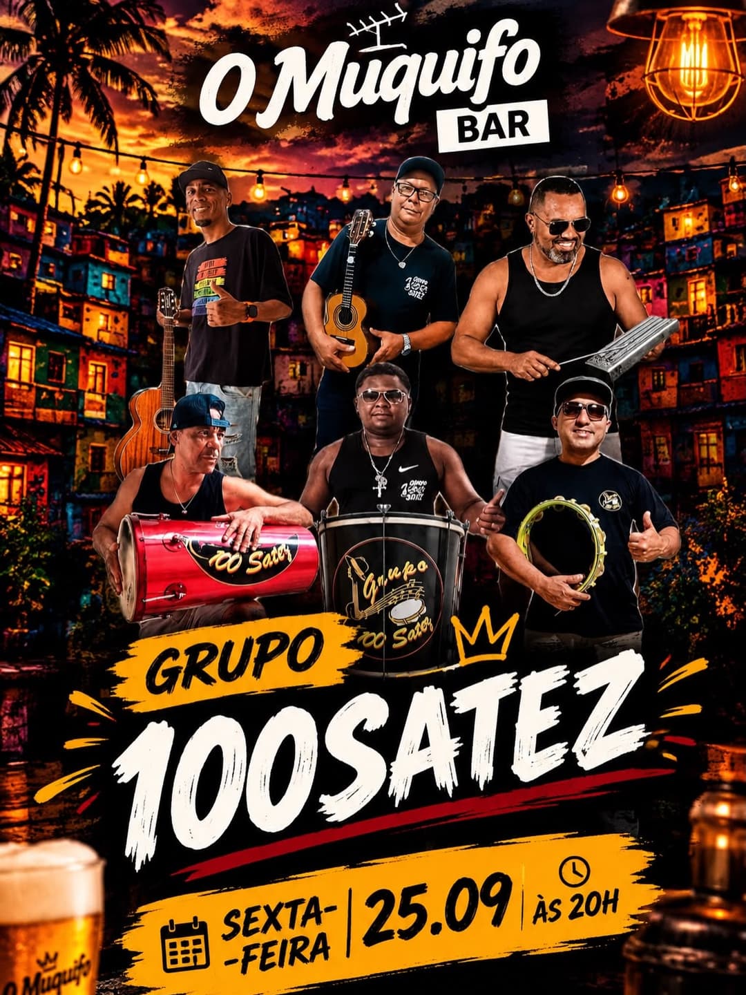 Flyer de Grupo 100 Satez