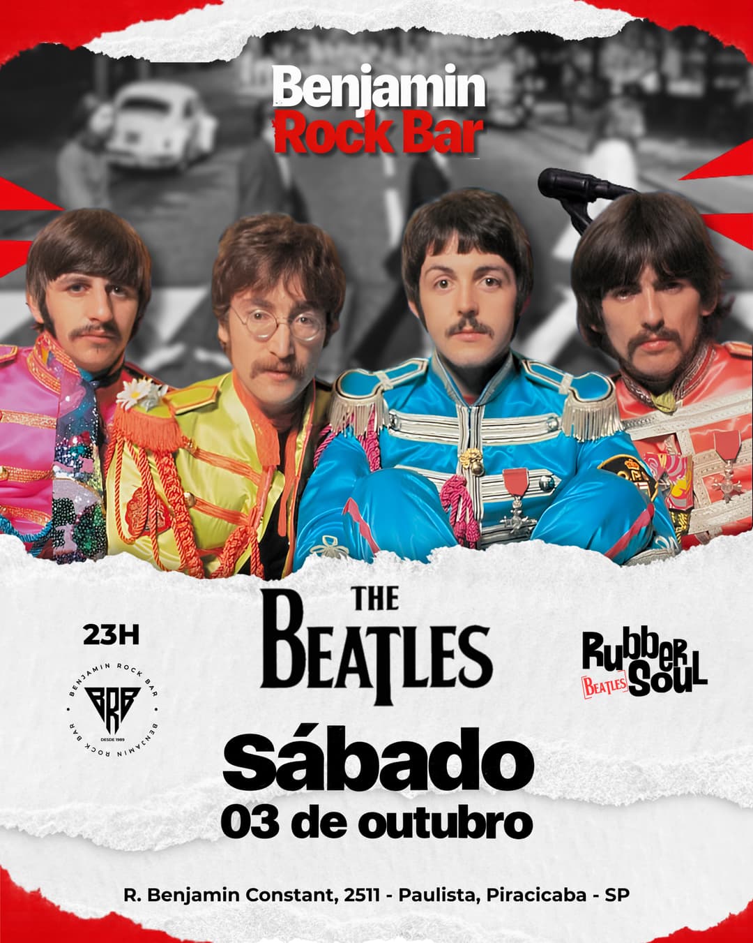 Flyer de Rubber Soul