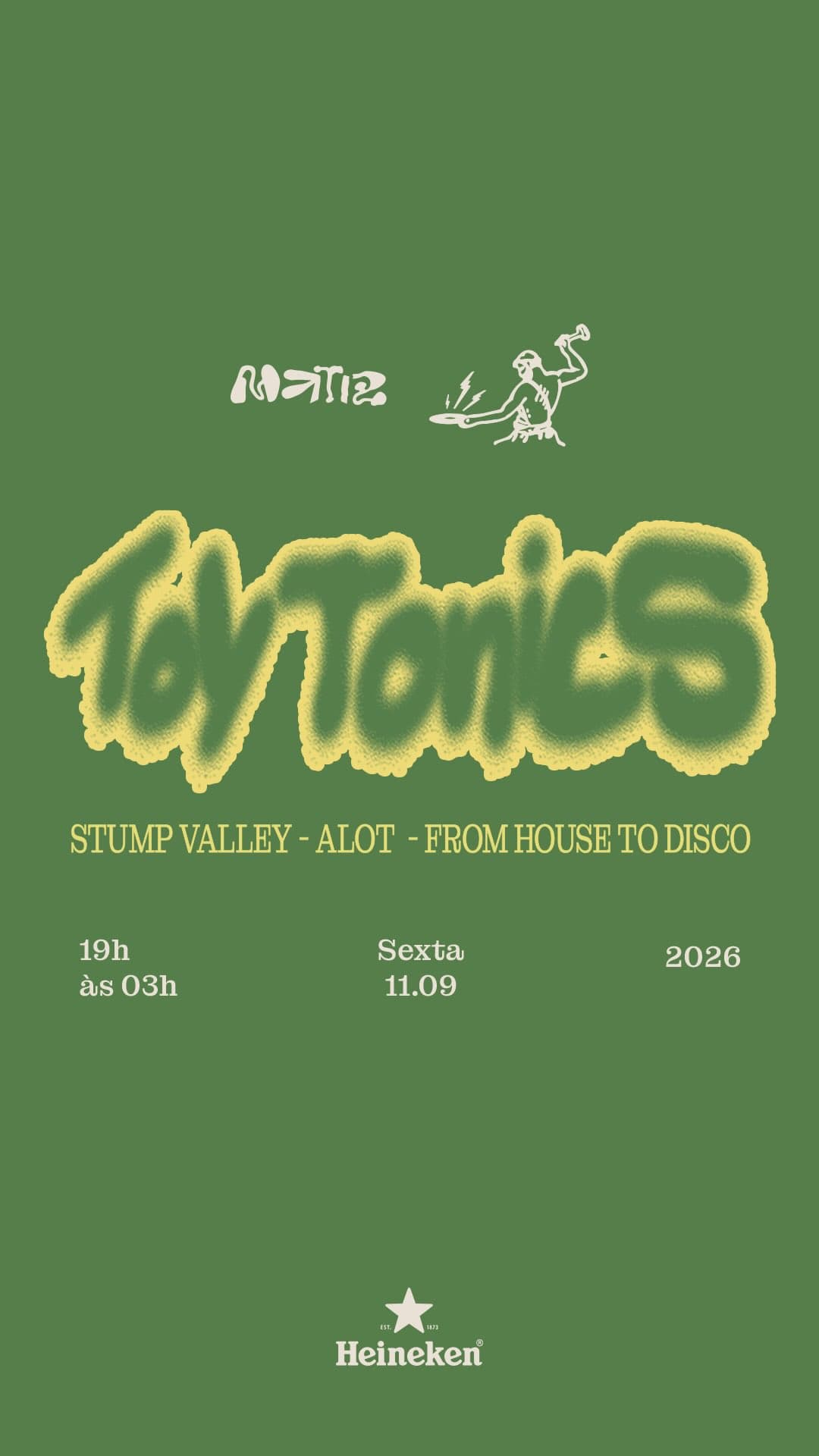 Flyer de ALOT, Brain de Palma e From House to Disco
